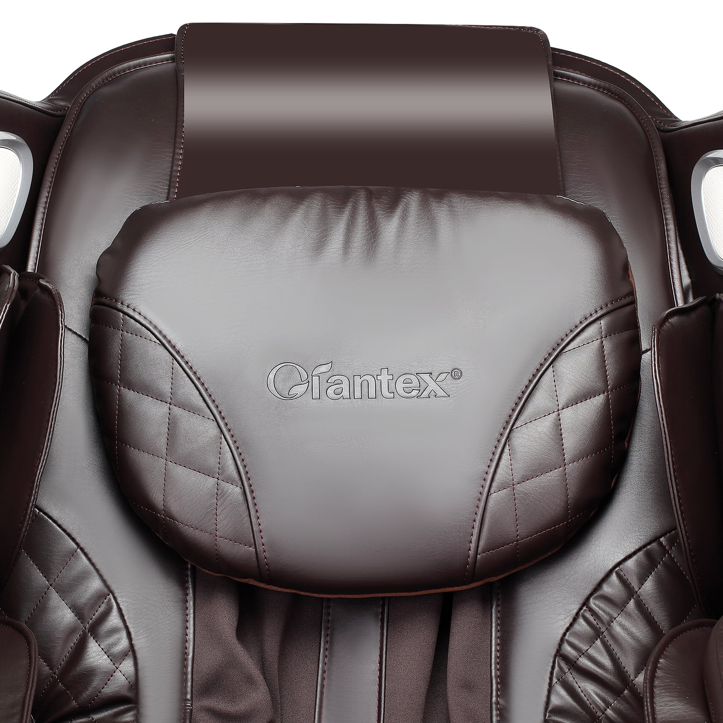Full Body Massage Chair with Voice Control Heat Foot Roller Brown